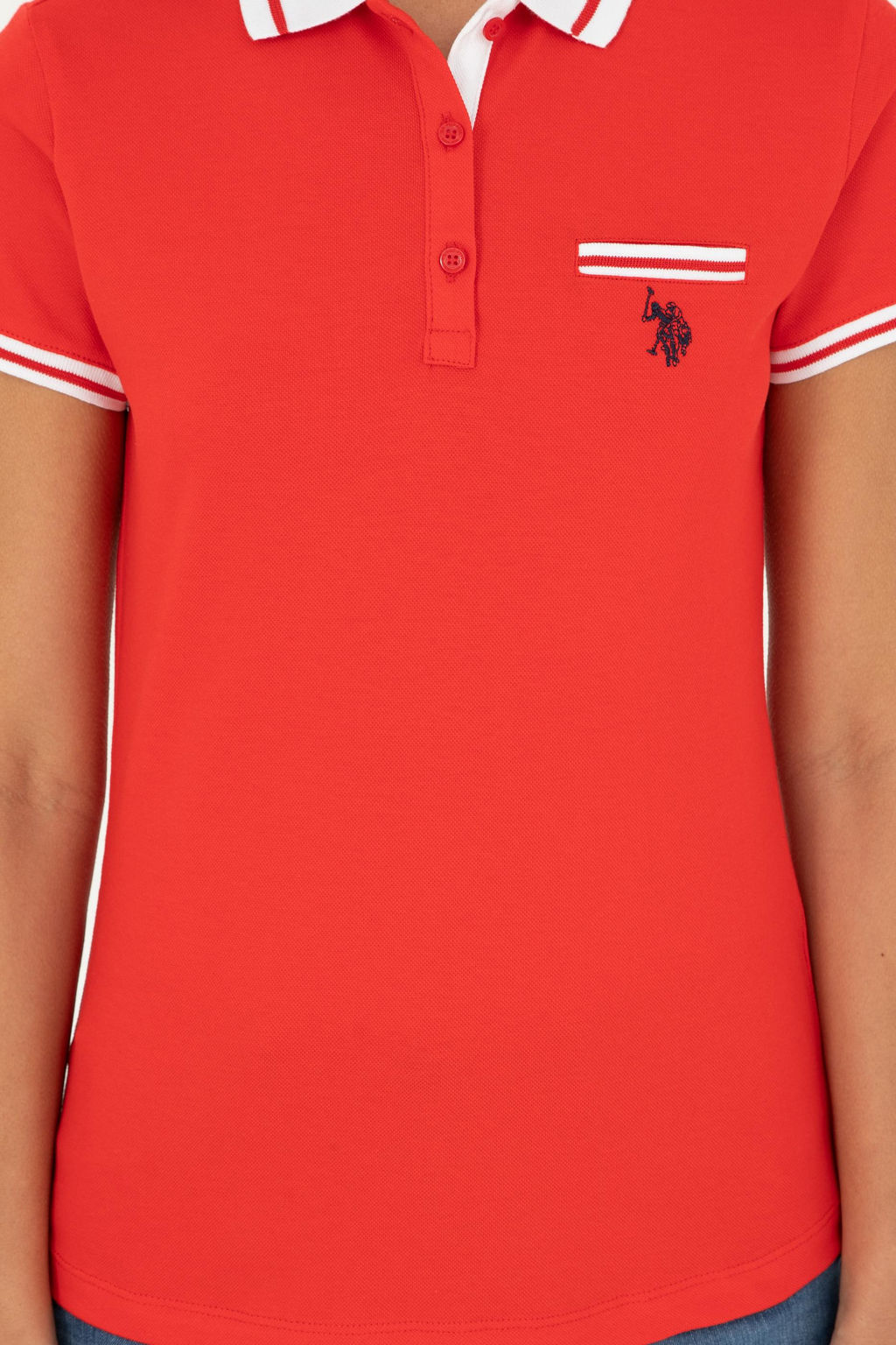 Футболка U.S. Polo Assn хлопок с эластаном красная фото 13