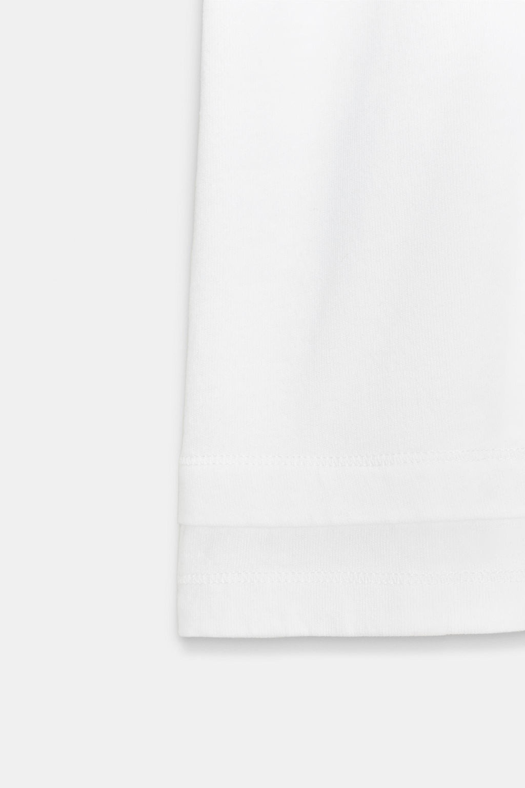 CAMISETA MANGA CORTA EFECTO DOBLE / Blanco - Zara фото 6