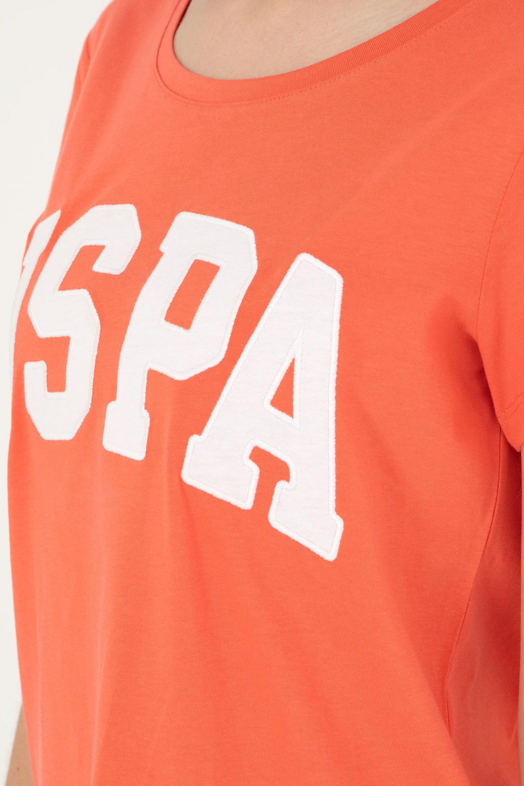 Женская базовая футболка с цветком граната Неожиданная скидка в корзине - U.s. polo assn фото 7