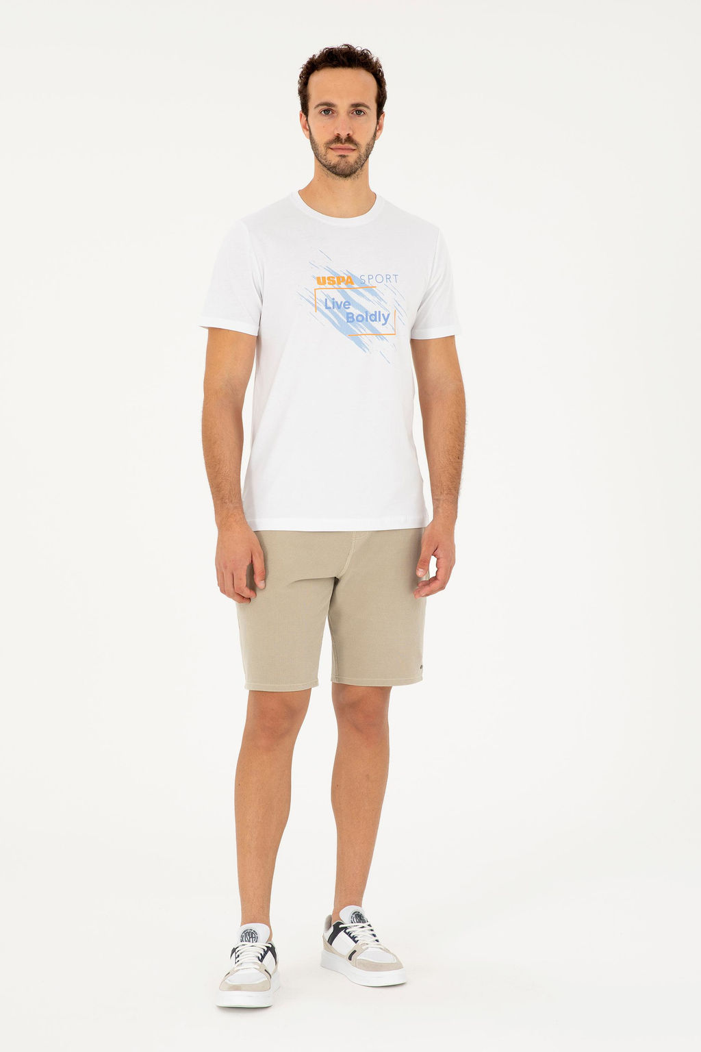 Мужская белая футболка - U.s. polo assn фото 4