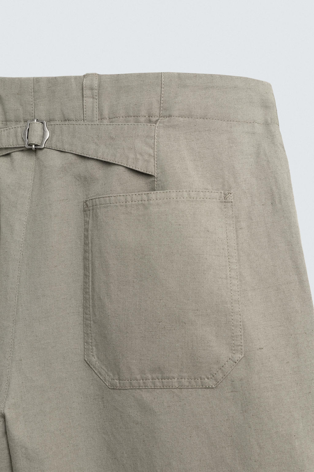PANTAL?N RELAXED FIT TRABILLA / Verde gris - Zara фото 11