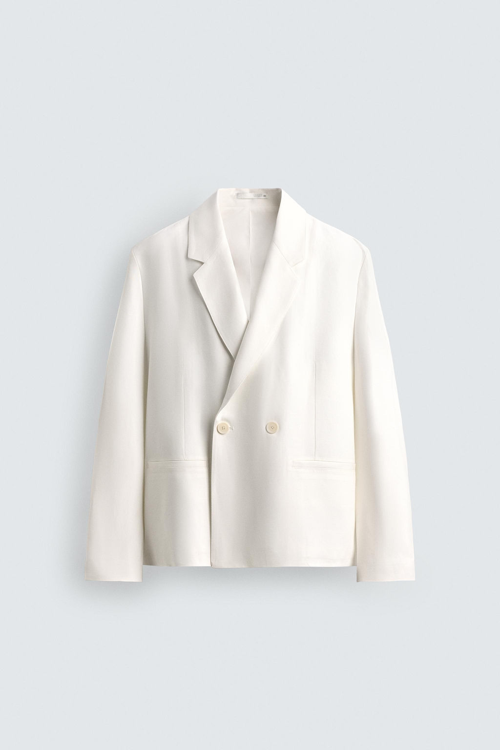 BLAZER RELAXED FIT TRAJE VISCOSA - LINO / Blanco - Zara фото 6