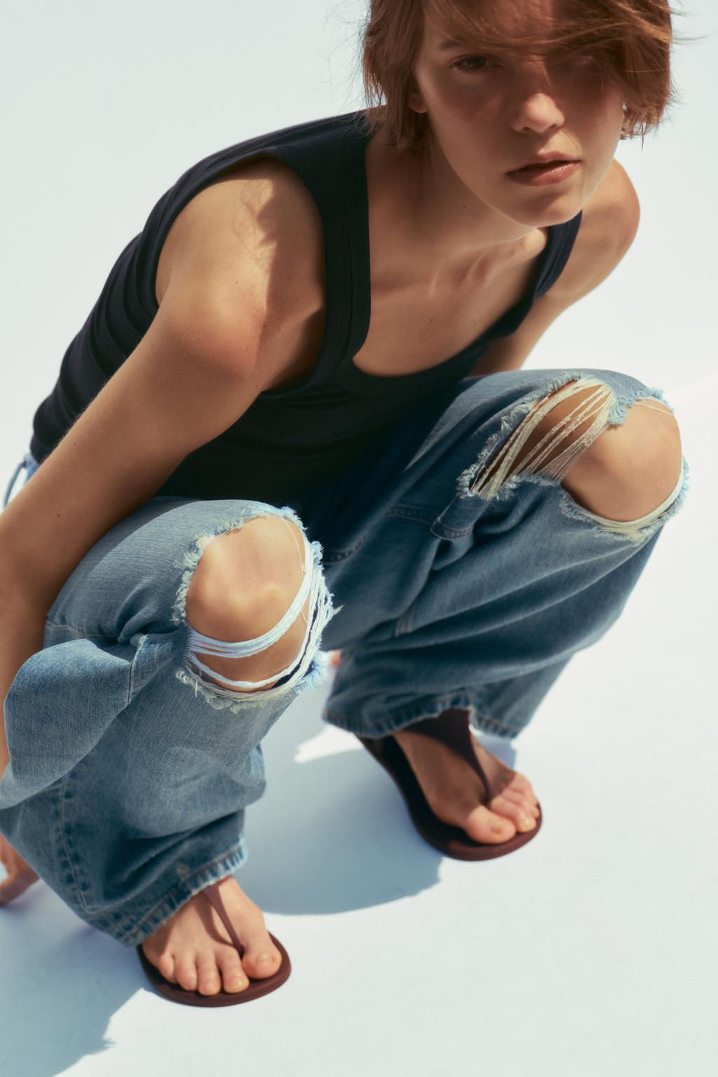 MID-RISE BAGGY TRF JEANS - Zara фото 3