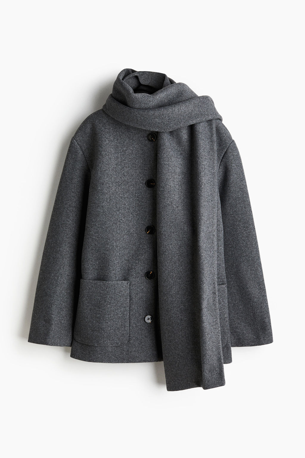 Abrigo con cuello tipo bufanda - H&m фото 2