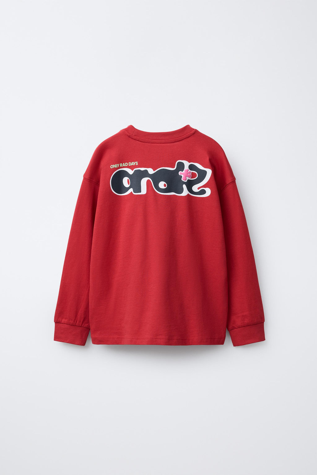 T-SHIRT WITH RAISED SLOGAN PRINT - Zara фото 2