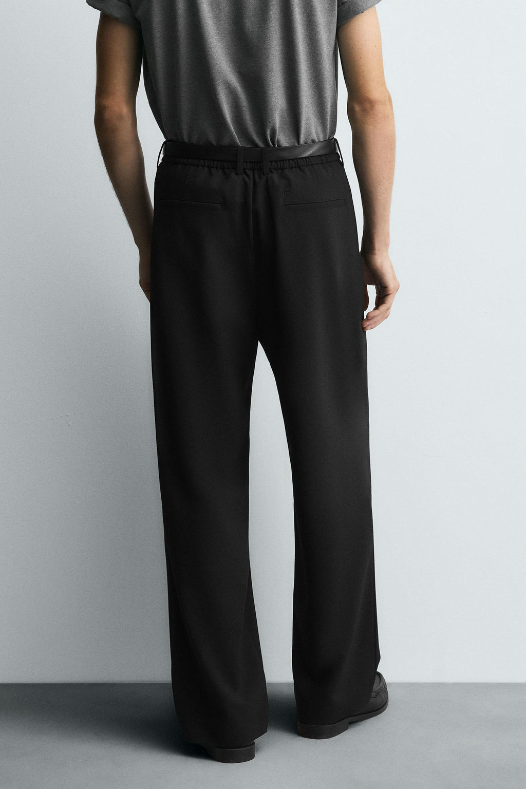 PLEATED WIDE-LEG TROUSERS - Zara фото 19