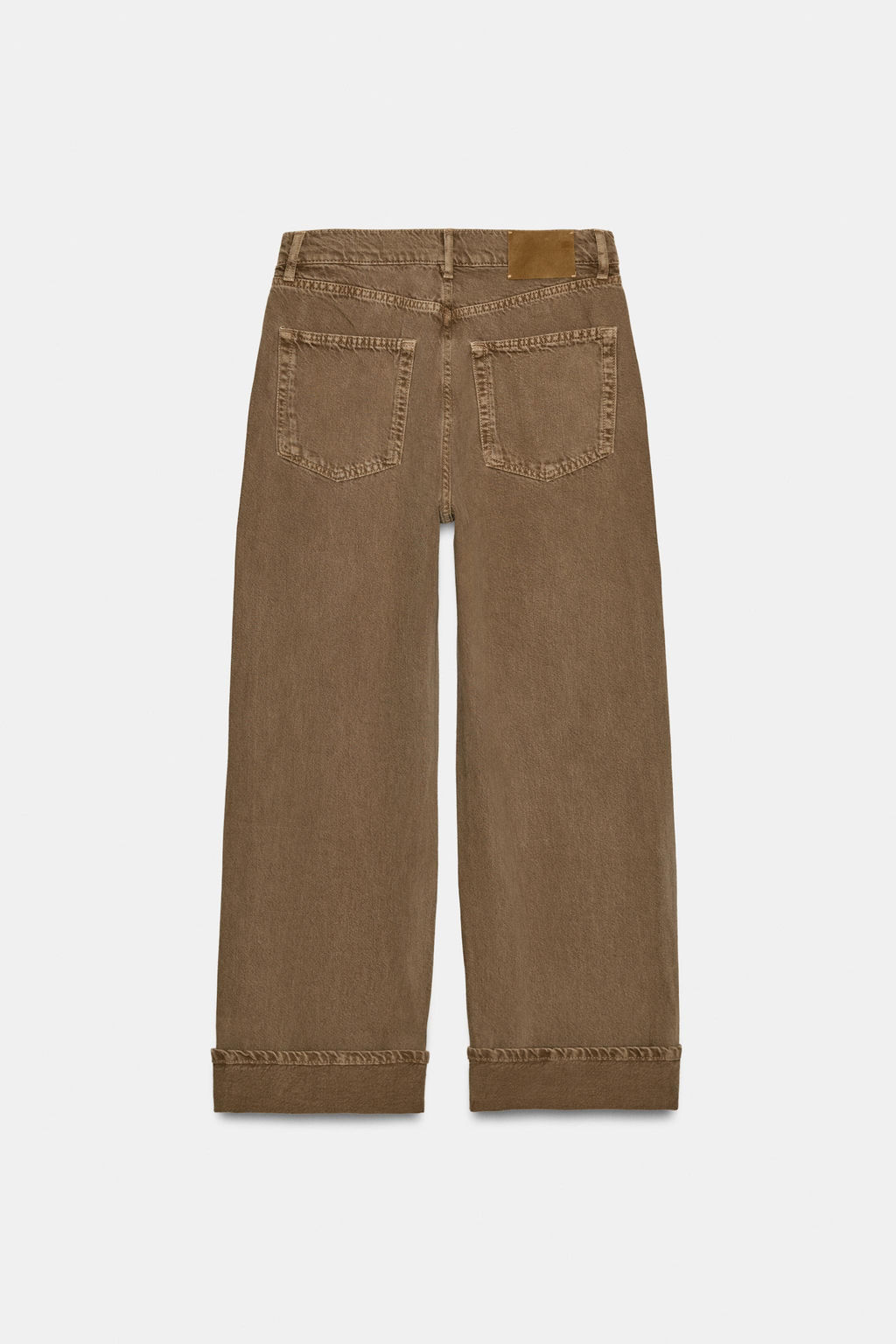 JEANS ZW COLLECTION BAGGY TIRO MEDIO / Marr?n - Zara фото 6