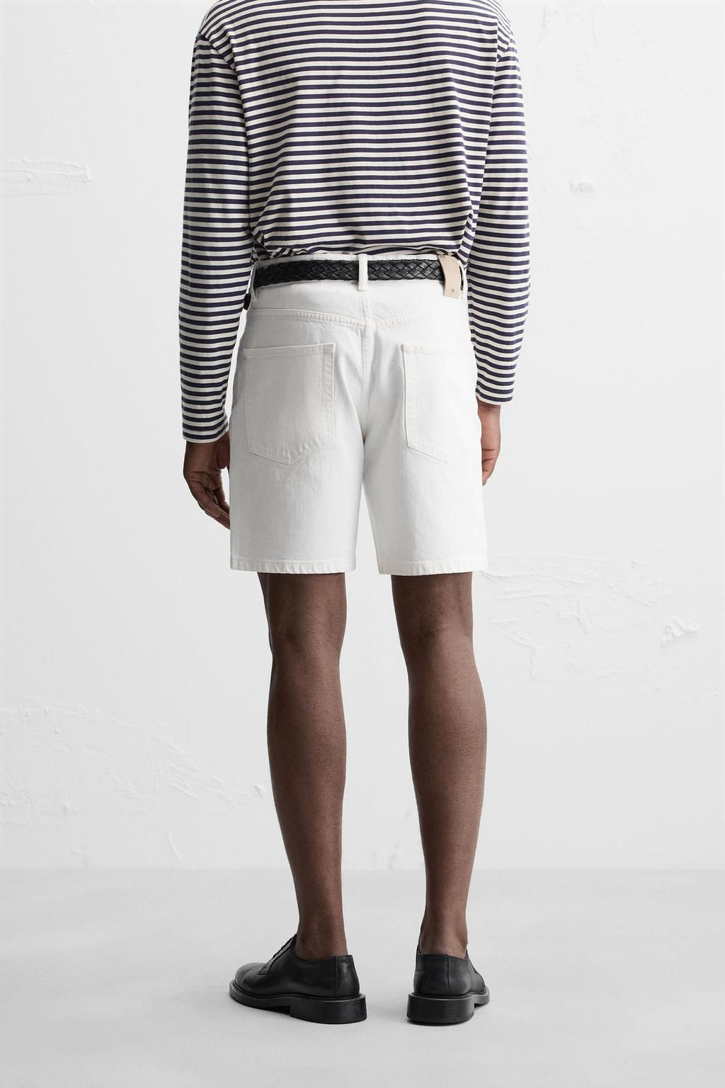 REGULAR FIT DENIM BERMUDA SHORTS - Zara фото 36