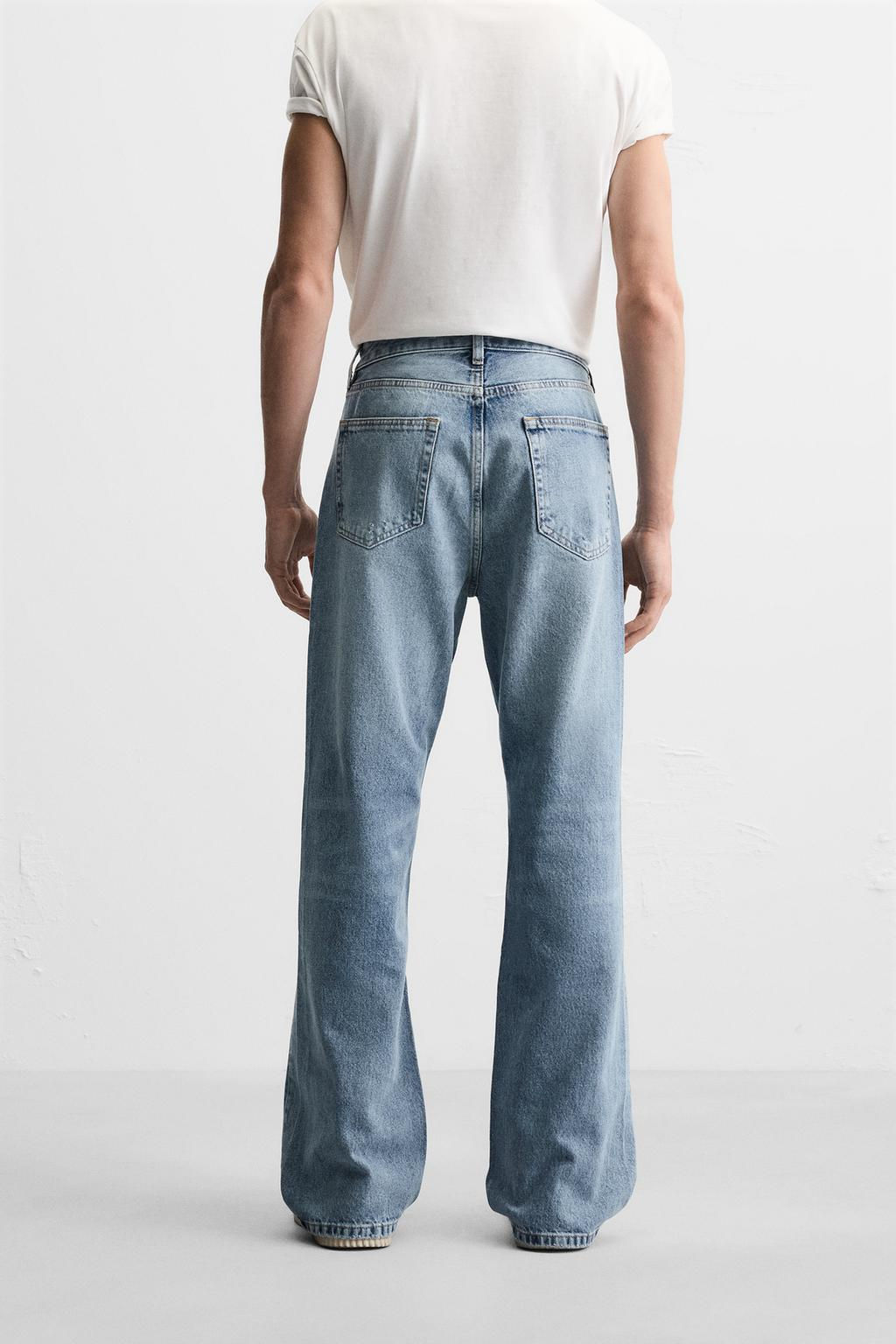 RIPPED FLARE FIT JEANS - Zara фото 3