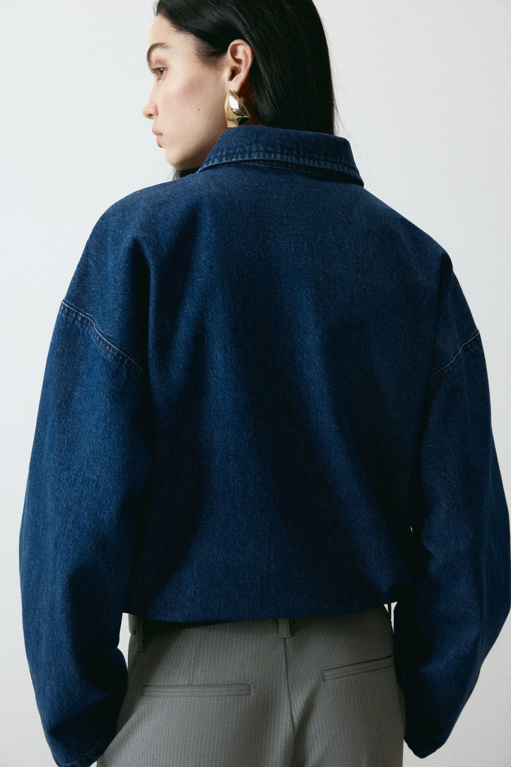 Cazadora denim con cuello - H&m фото 8