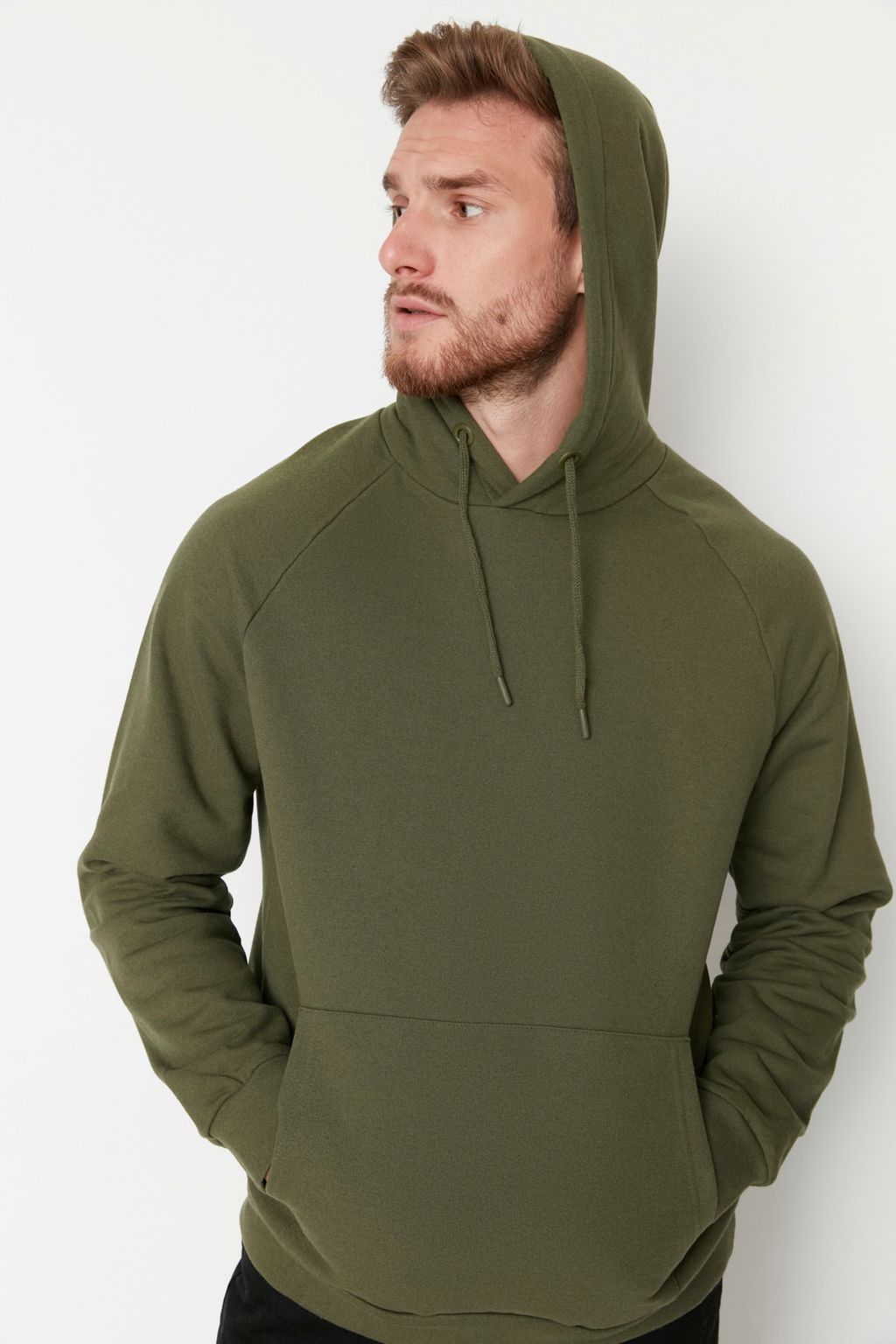 TRENDYOL MAN Gri Regular/Normal Kesim Kapusonlu Ici Polar/S?cak Tutan Sweatshirt TMNAW23SW00194 - Trendyolmilla фото 17
