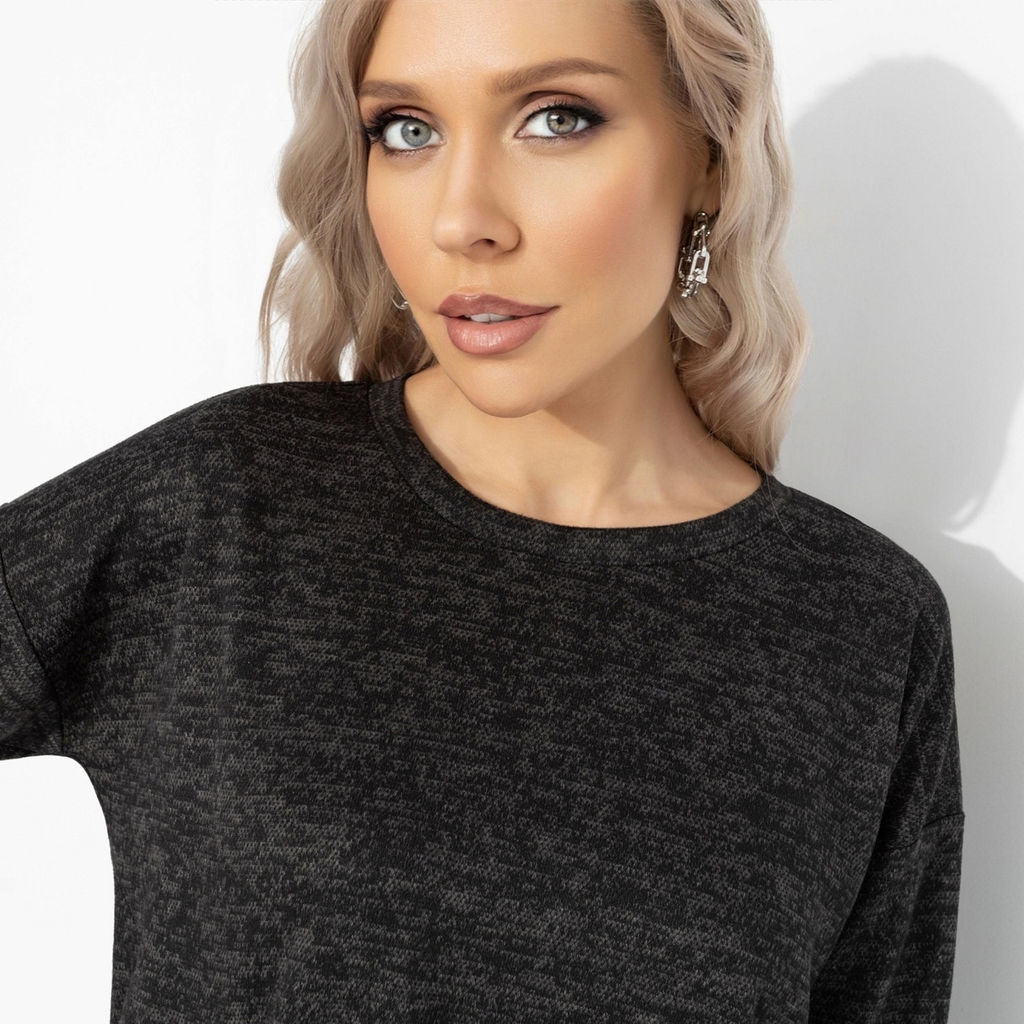 Свитшот с акцентными молниями, Городской драйв - Charutti фото 3