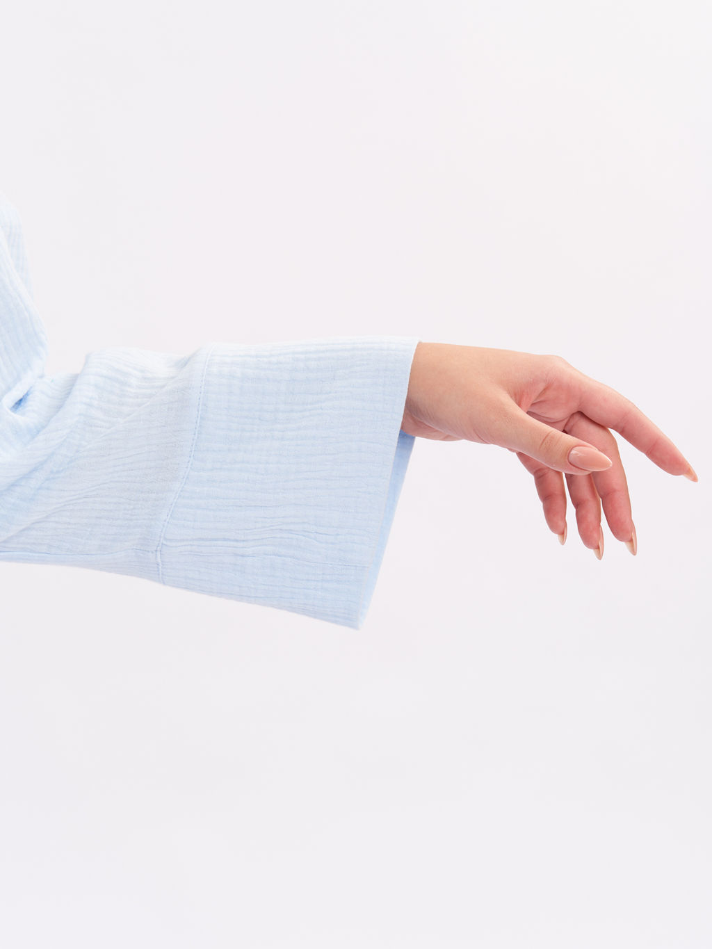 Блузка из муслина BL28501BLU15 - Артесса фото 5