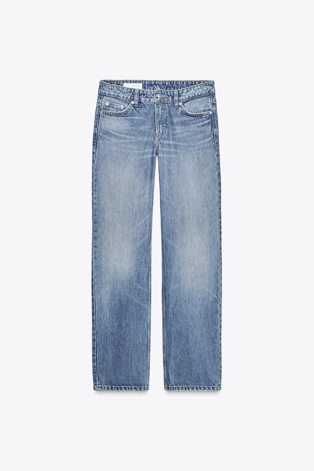 TRF STRAIGHT LOW-RISE JEANS - Zara фото 16
