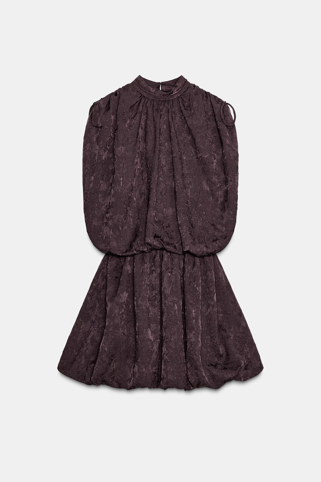 JACQUARD VOLUMINOUS MINI DRESS - Zara фото 6