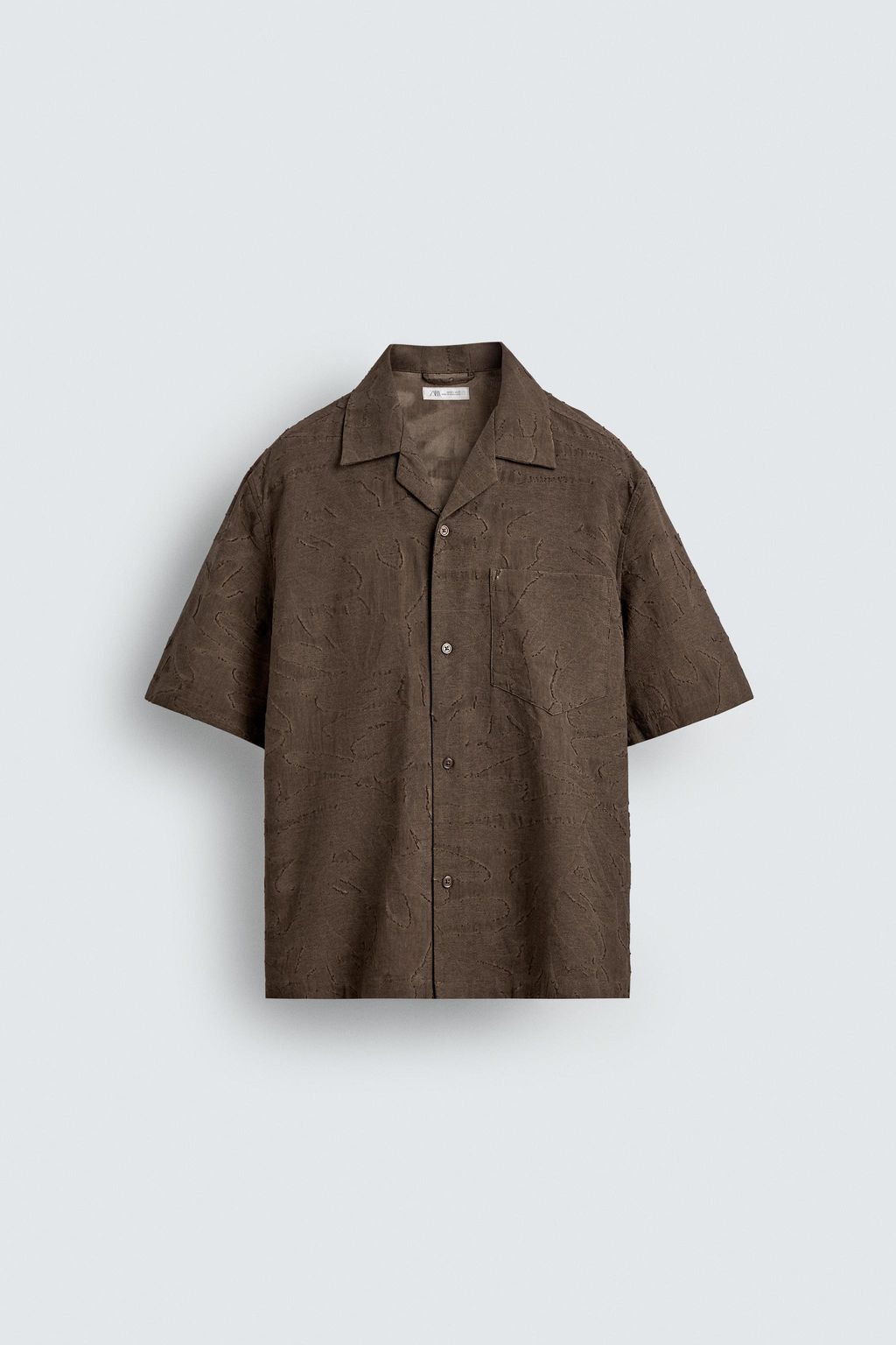 FLORAL JACQUARD SHIRT - Zara фото 6