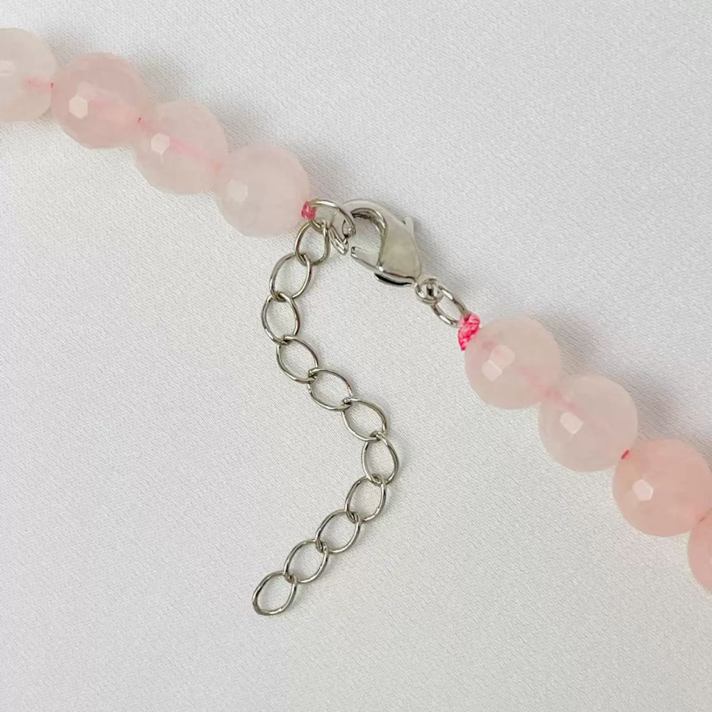 Бусы из Розового кварца огранка 50 см +