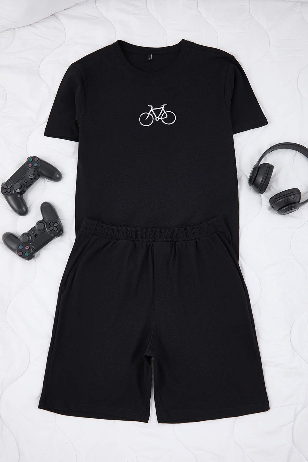 TRENDYOL MAN Gri - Bordo Regular Fit Nak?sl? Orme 3 lu Pijama Tak?m? TMNAW25PT00024 - Trendyolmilla фото 12