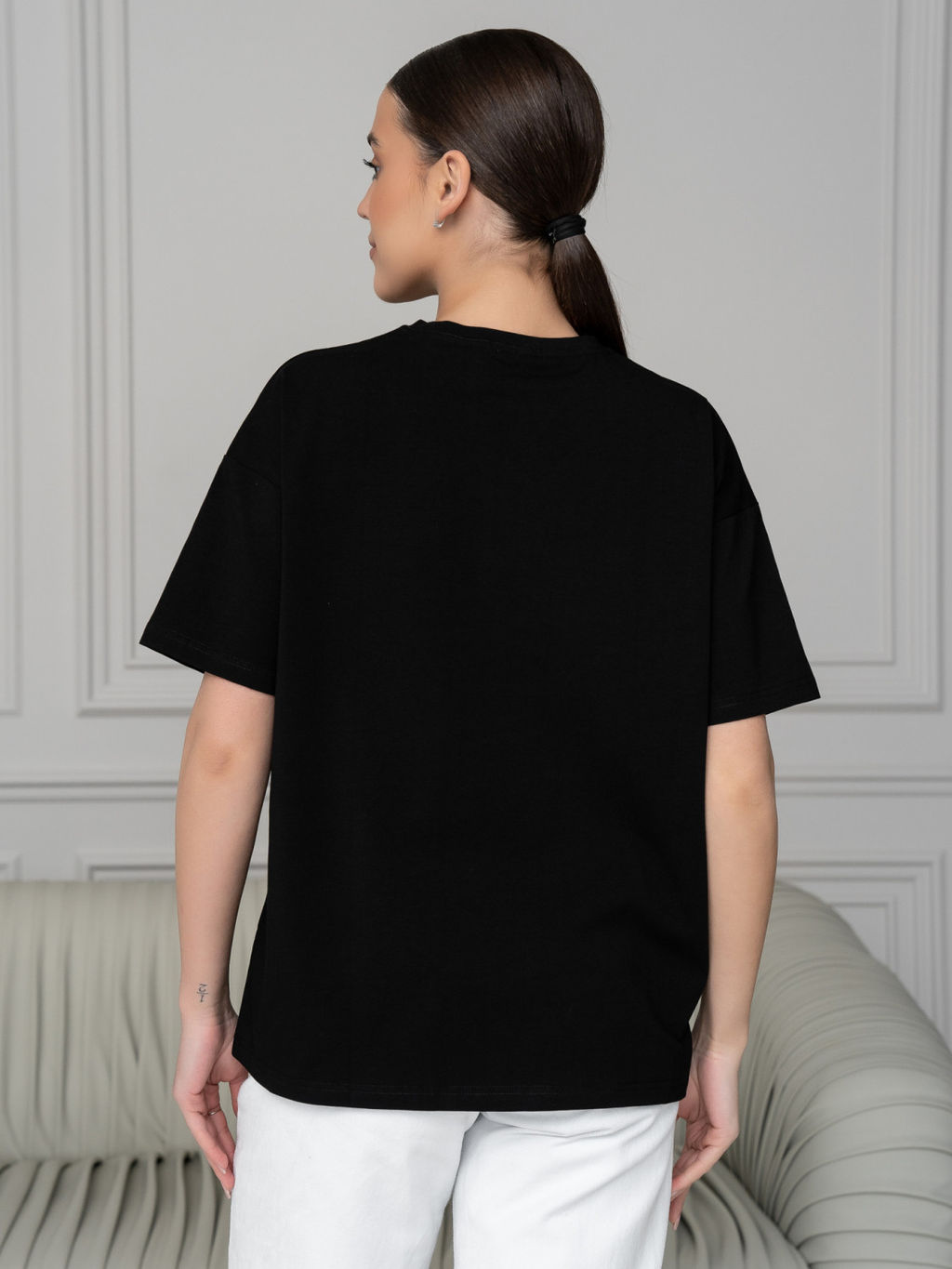 Футболка унисекс Оверсайз, цв. Черный