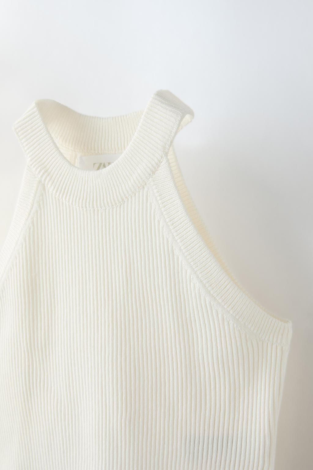RIBBED HALTER TOP - Zara фото 11