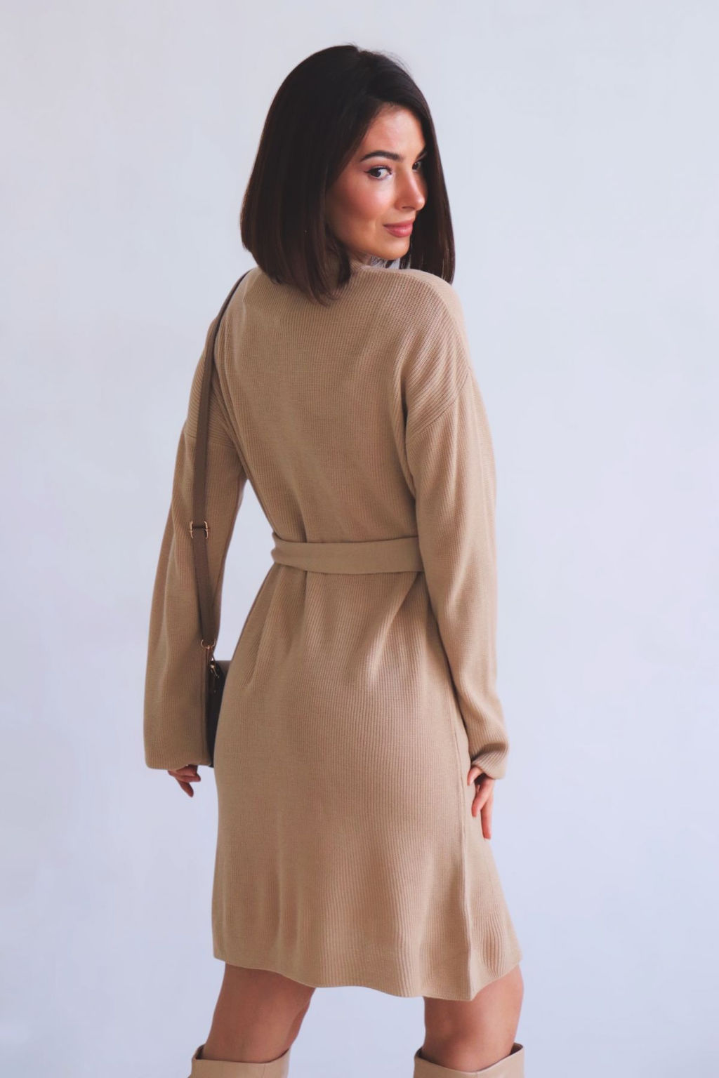 Martichelli Платье вязаное бежевое  фото 7