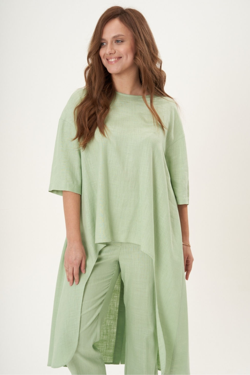 Костюм брючный 4522 салатовый - Fantazia mod фото 2