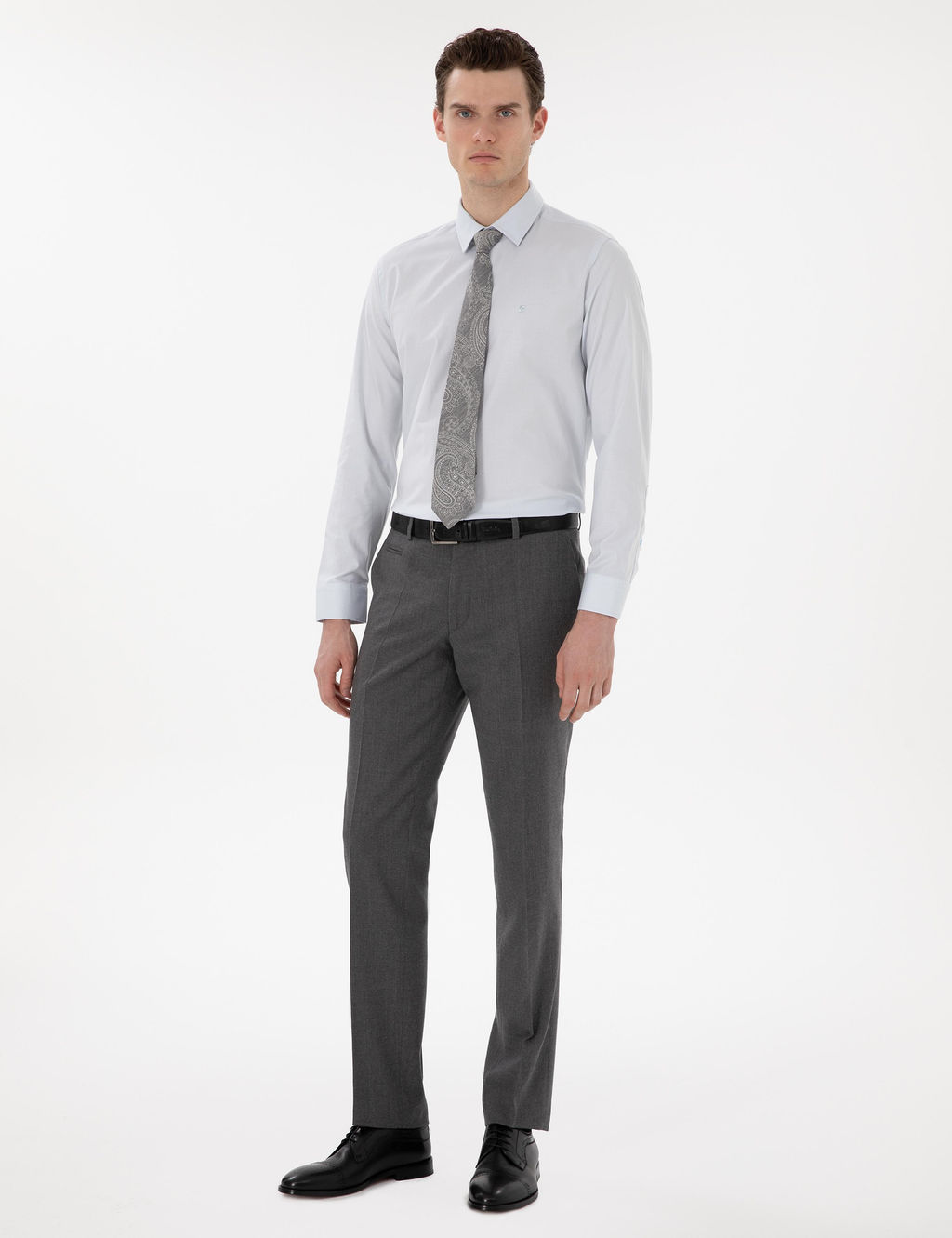 A__k Mavi Slim Fit Uzun Kollu Basic G_mlek - Pierre cardin фото 4