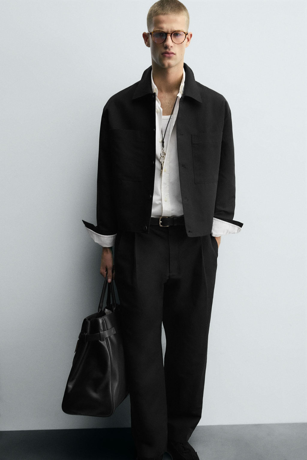 RELAXED FIT PLEATED TROUSERS - Zara фото 5