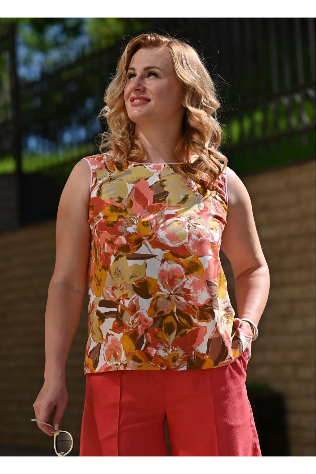 ТОП - 0108ПЛР терракот - Новый лен фото 2