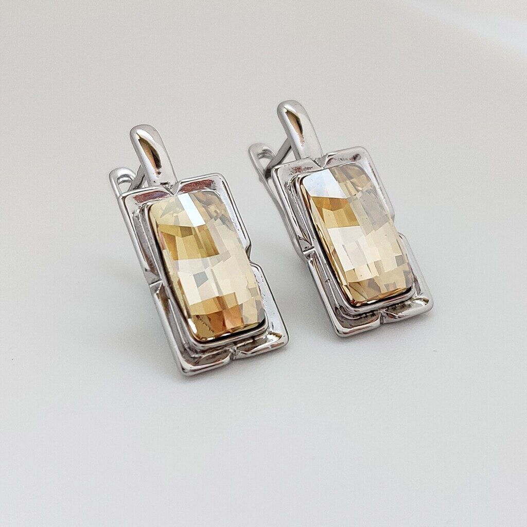 Серьги с кристаллами Swarovski