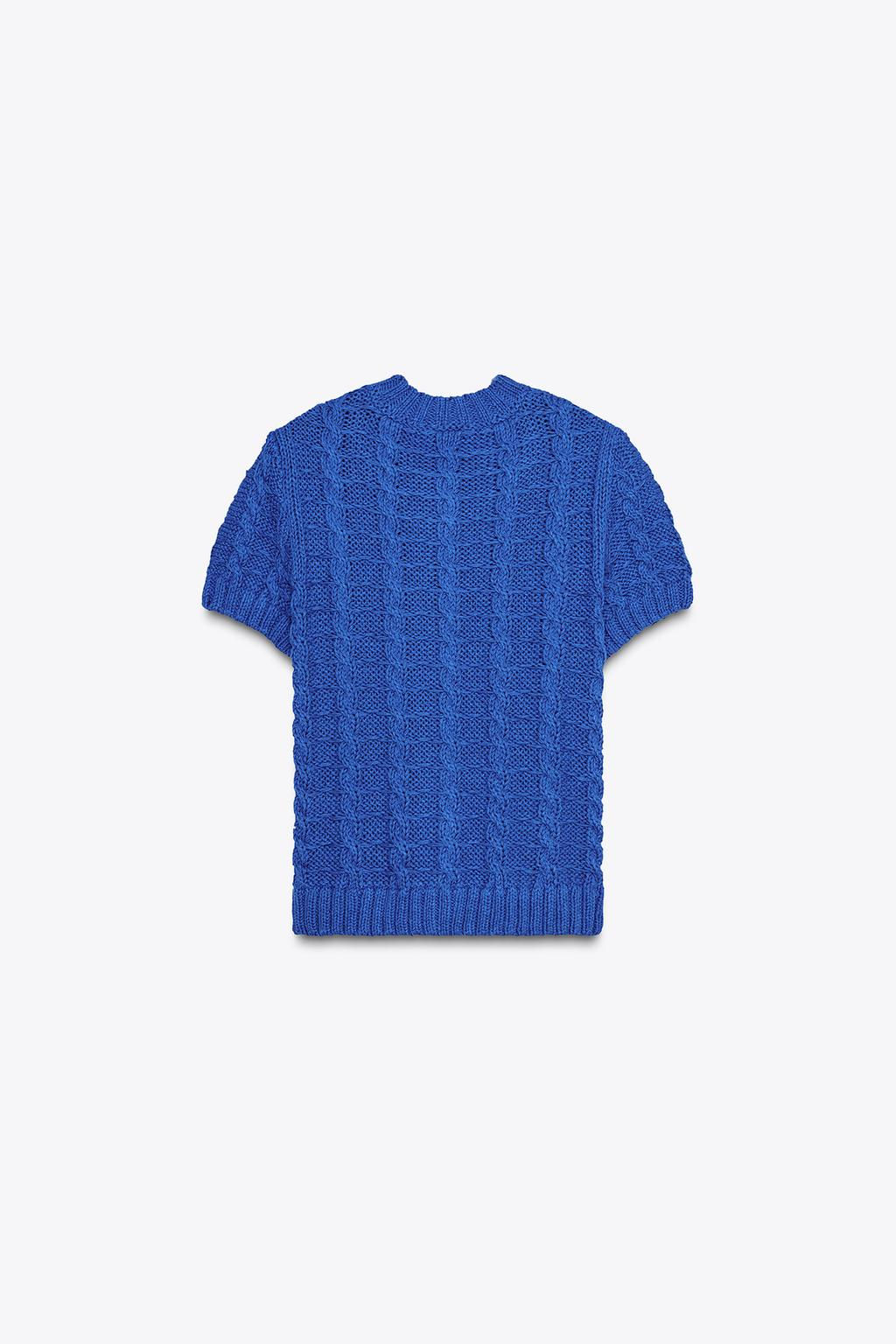 SHORT SLEEVE KNIT CARDIGAN - Zara фото 7