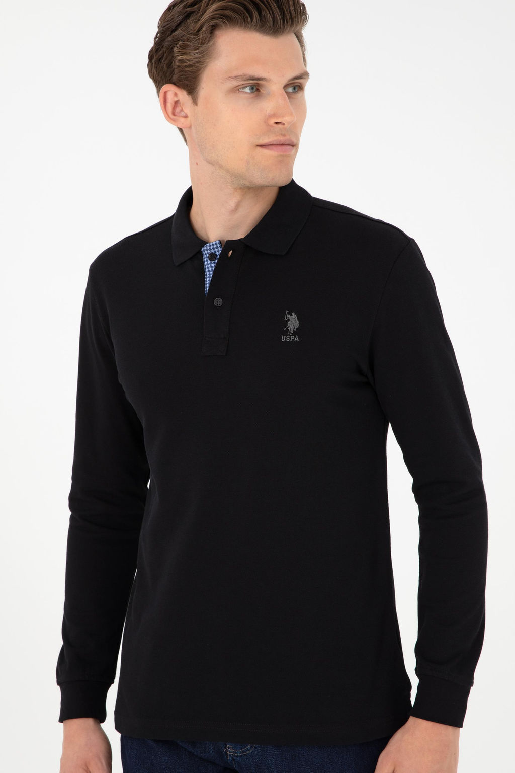 Erkek Siyah Basic Sweatshirt