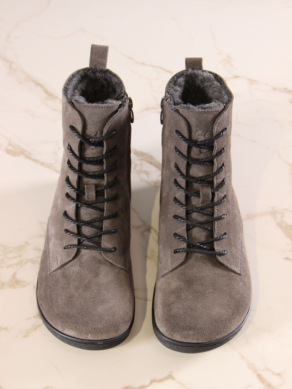 Босоногие ботинки EDART 351.NATAbl.Серый замок замша/шерсть