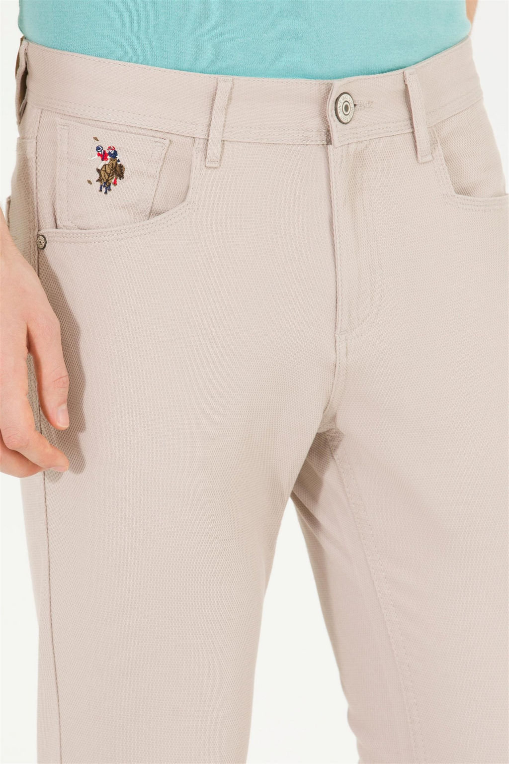 Мужские брюки из парусины с каменным узором - U.s. polo assn фото 6