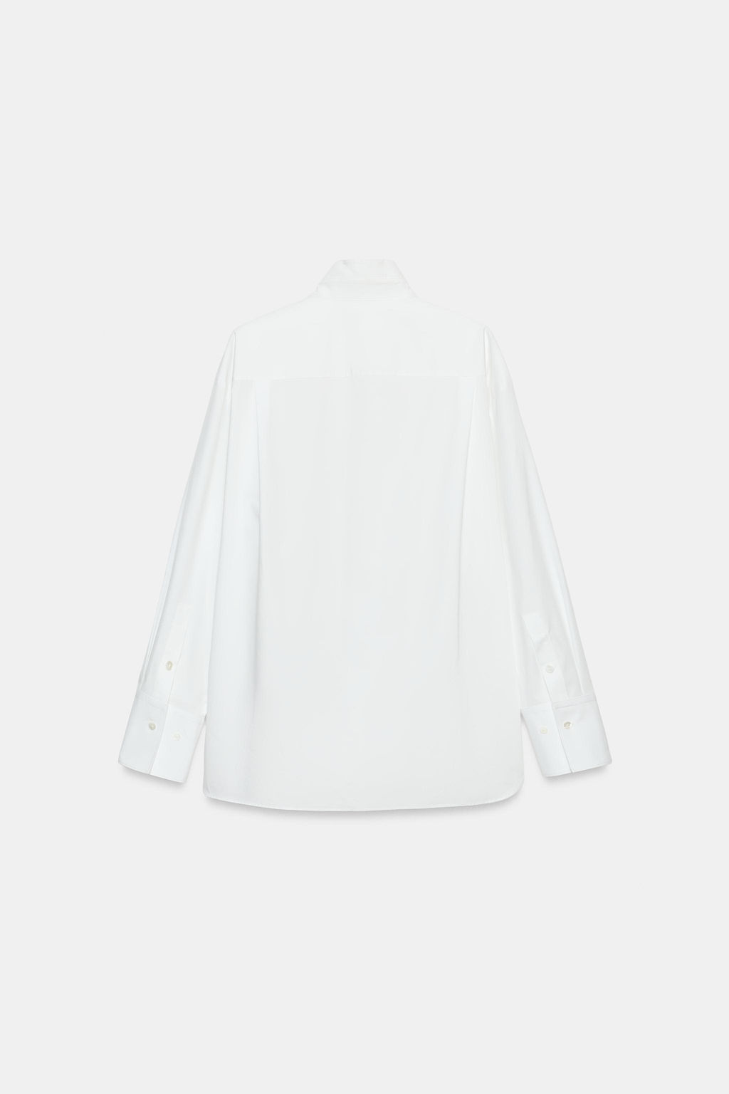 CAMISA POPEL?N BOTONES ZW COLLECTION / Blanco - Zara фото 8