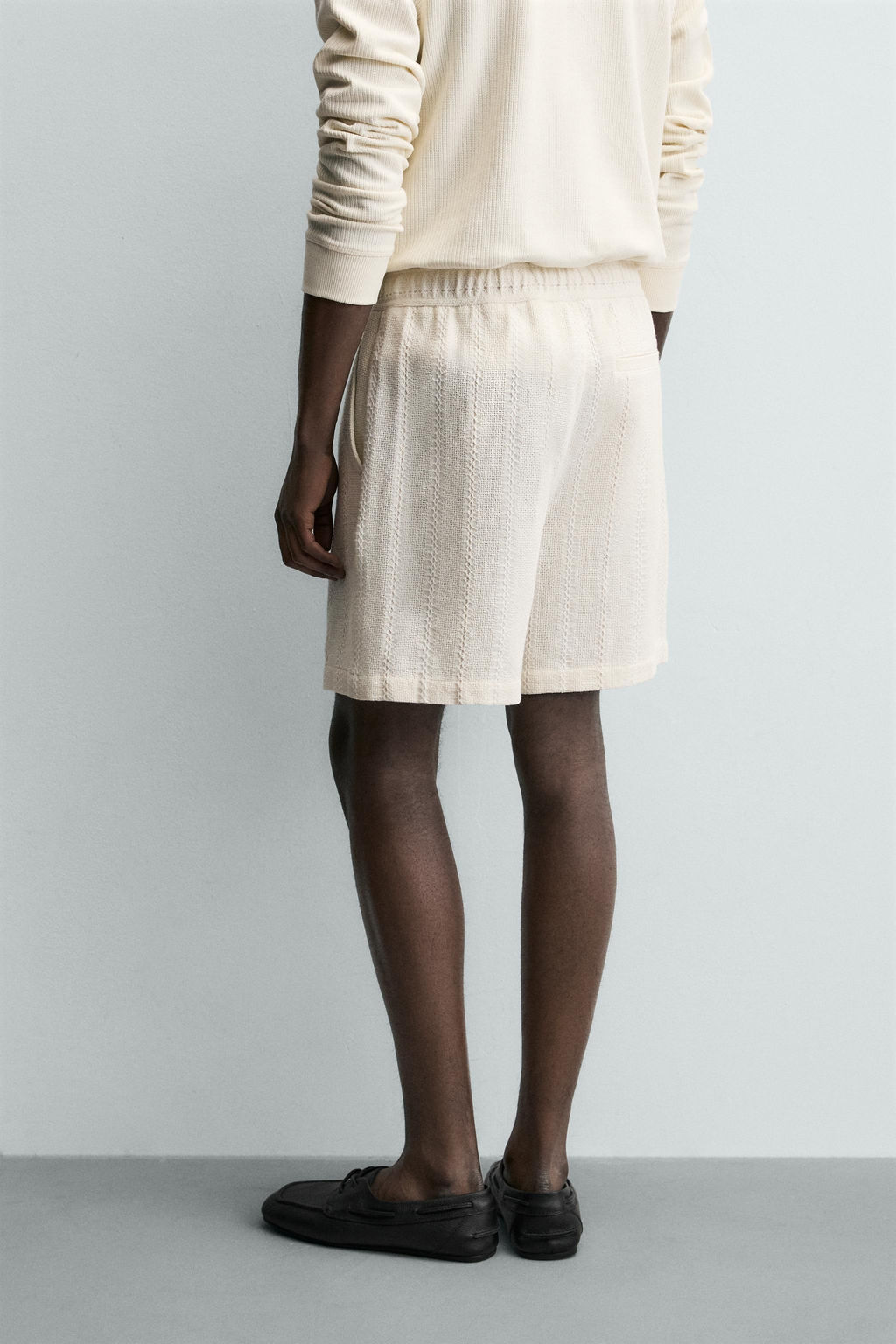 BERMUDA JACQUARD GEOM?TRICO / Crudo - Zara фото 3