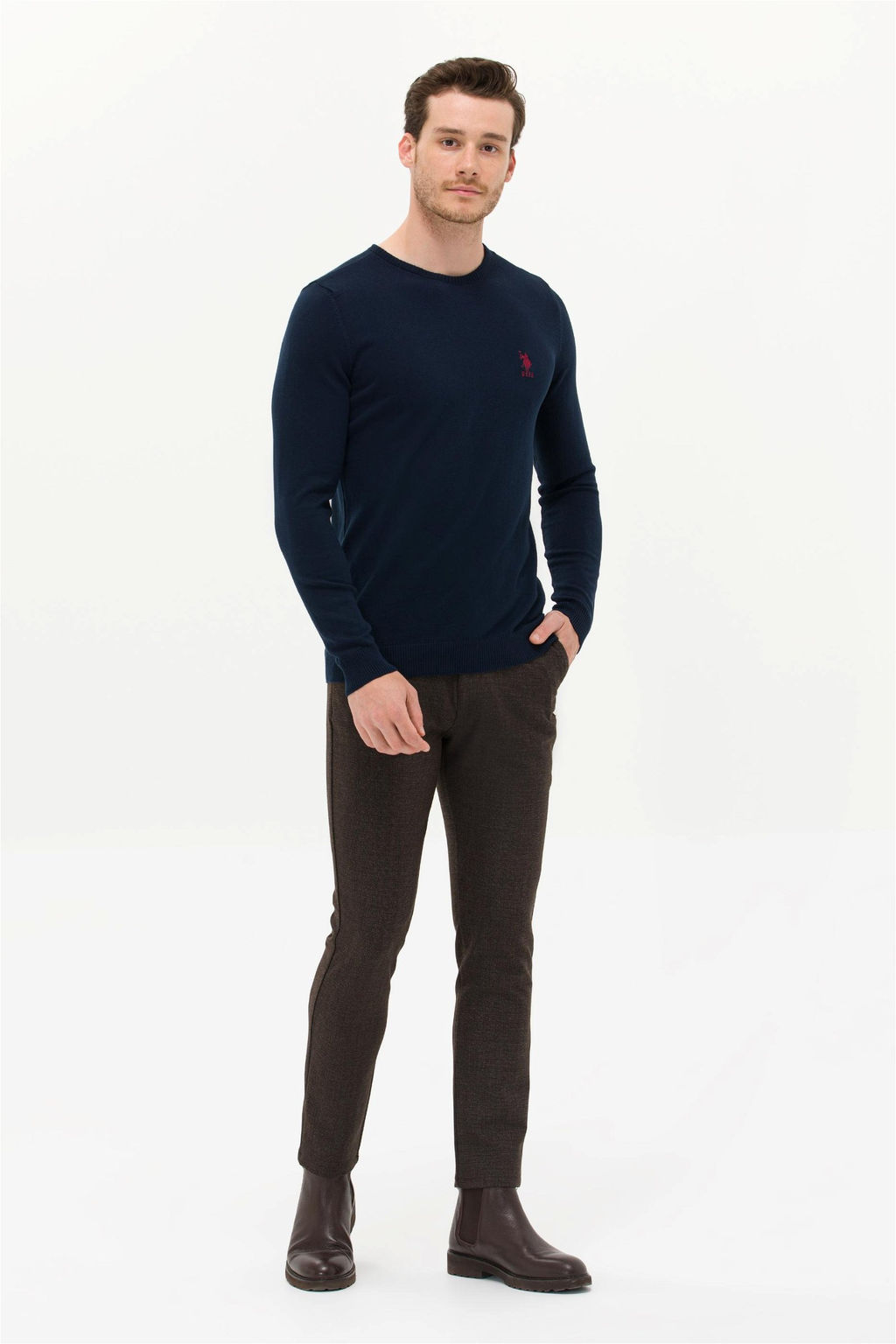 U. S. Polo Assn / Мужские холщовые брюки цвета кокоса - U.s. polo assn фото 8