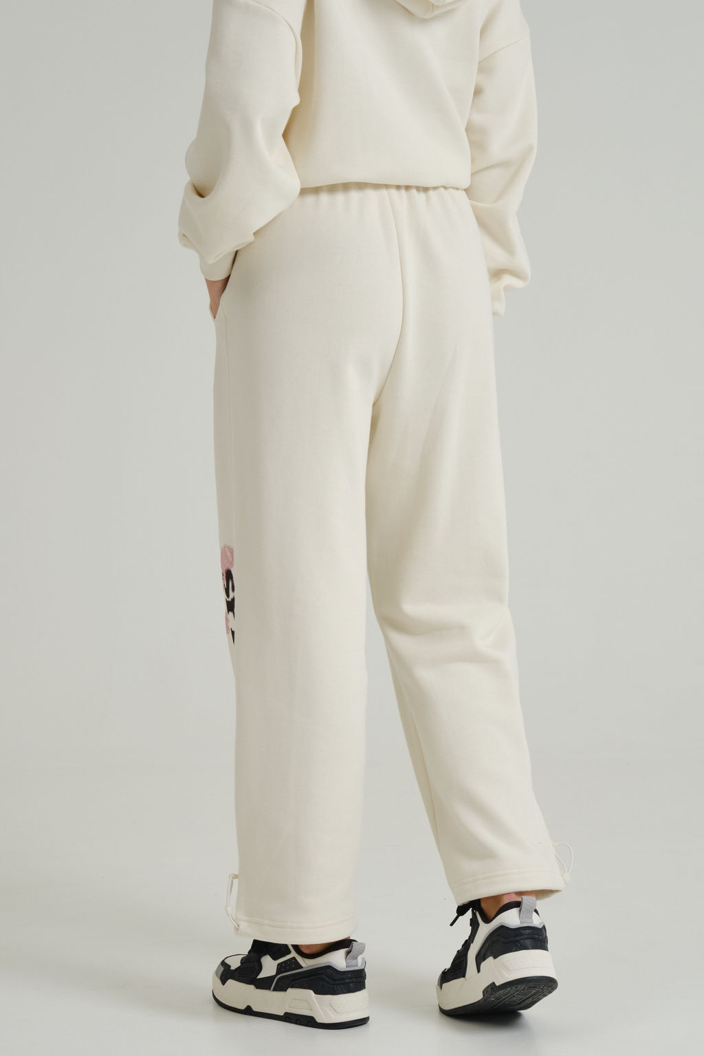 Брюки трикотажные утепленные Белый