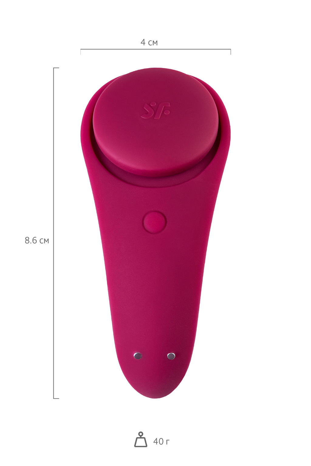 Вибромассажер Satisfyer Sexy Secret, Силикон, Красный, 8,5 см  фото 8