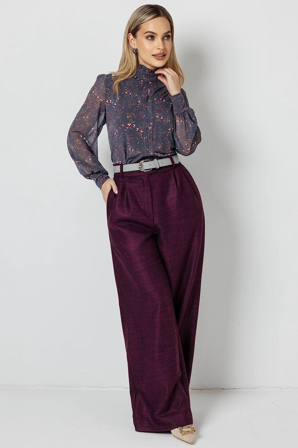 Блузка женская 3071/09/Антрацитовый