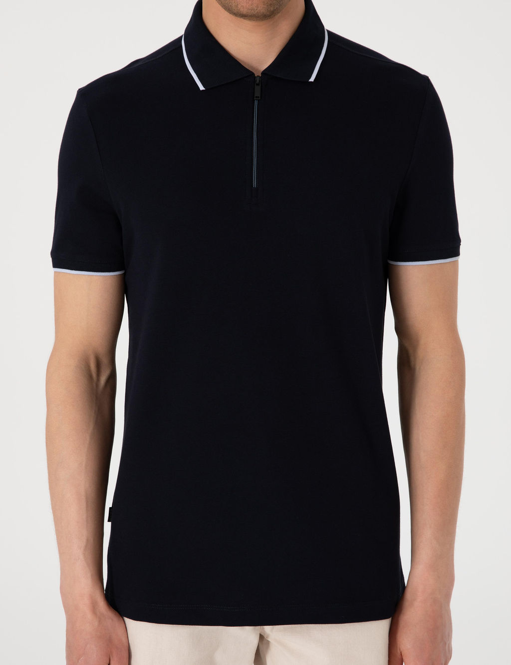 Lacivert Slim Fit Polo Yaka Ti__rt - Pierre cardin фото 6