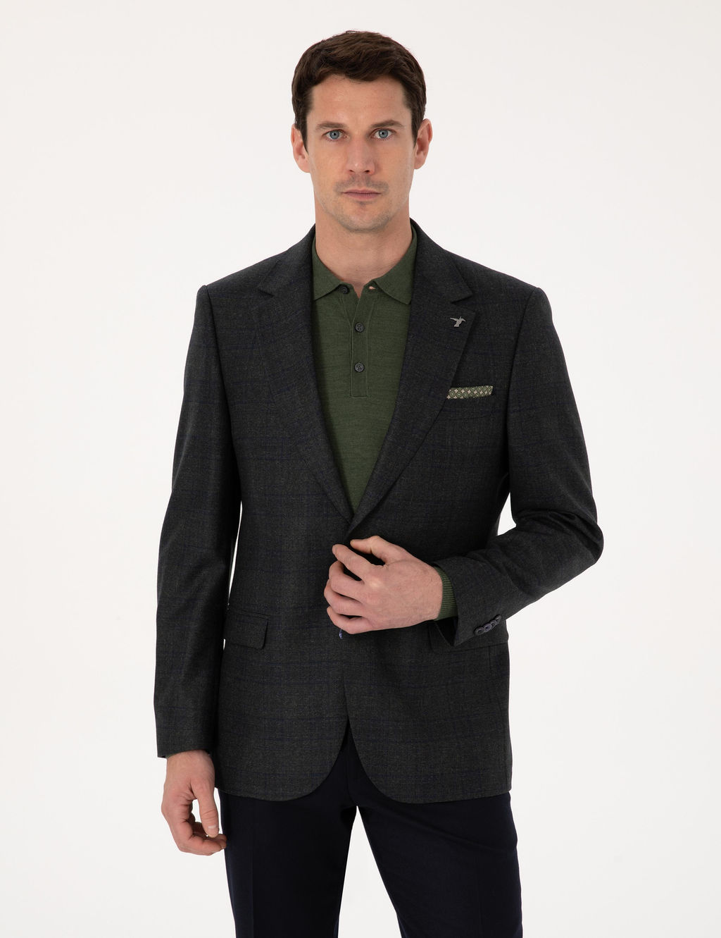 Ye_il Slim Fit Ceket