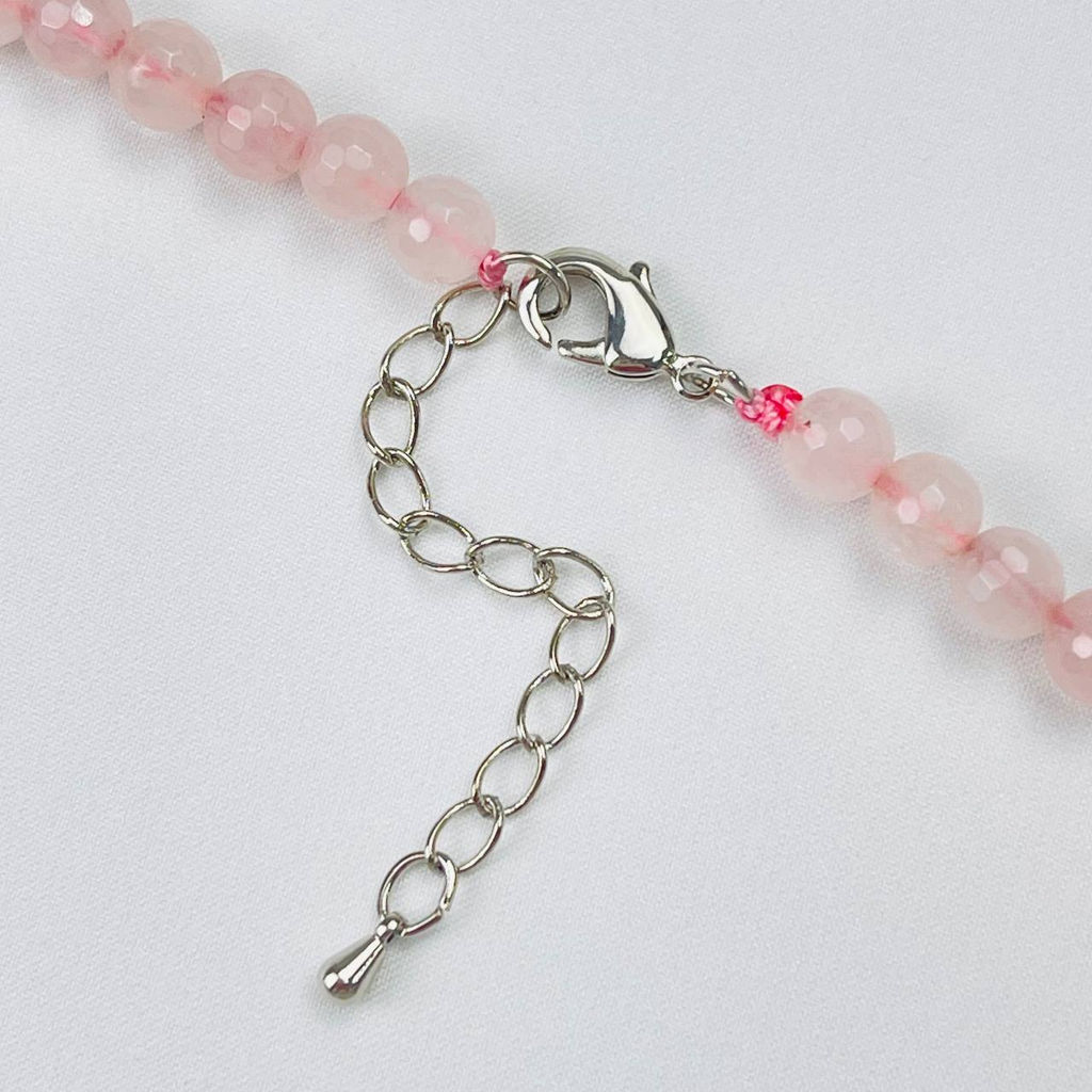 Бусы с Розовым кварцем 42 см +