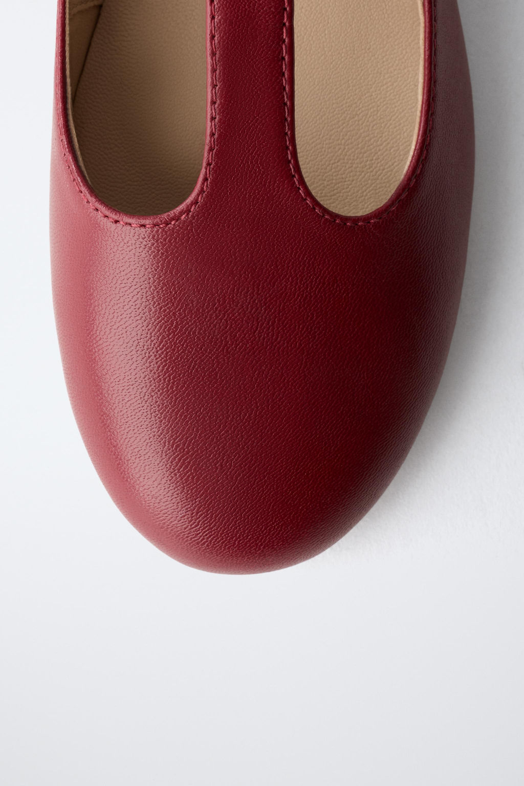 BAILARINA T PIEL LIMITED EDITION  / Rojo Burdeos