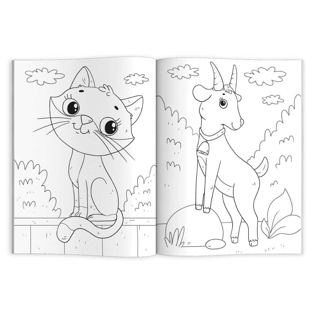 Раскраска для детей. Серия Раскраска с активити-заданием арт. 59983 КТО ЖИВЁТ НА ФЕРМЕ - Феникс+ фото 2