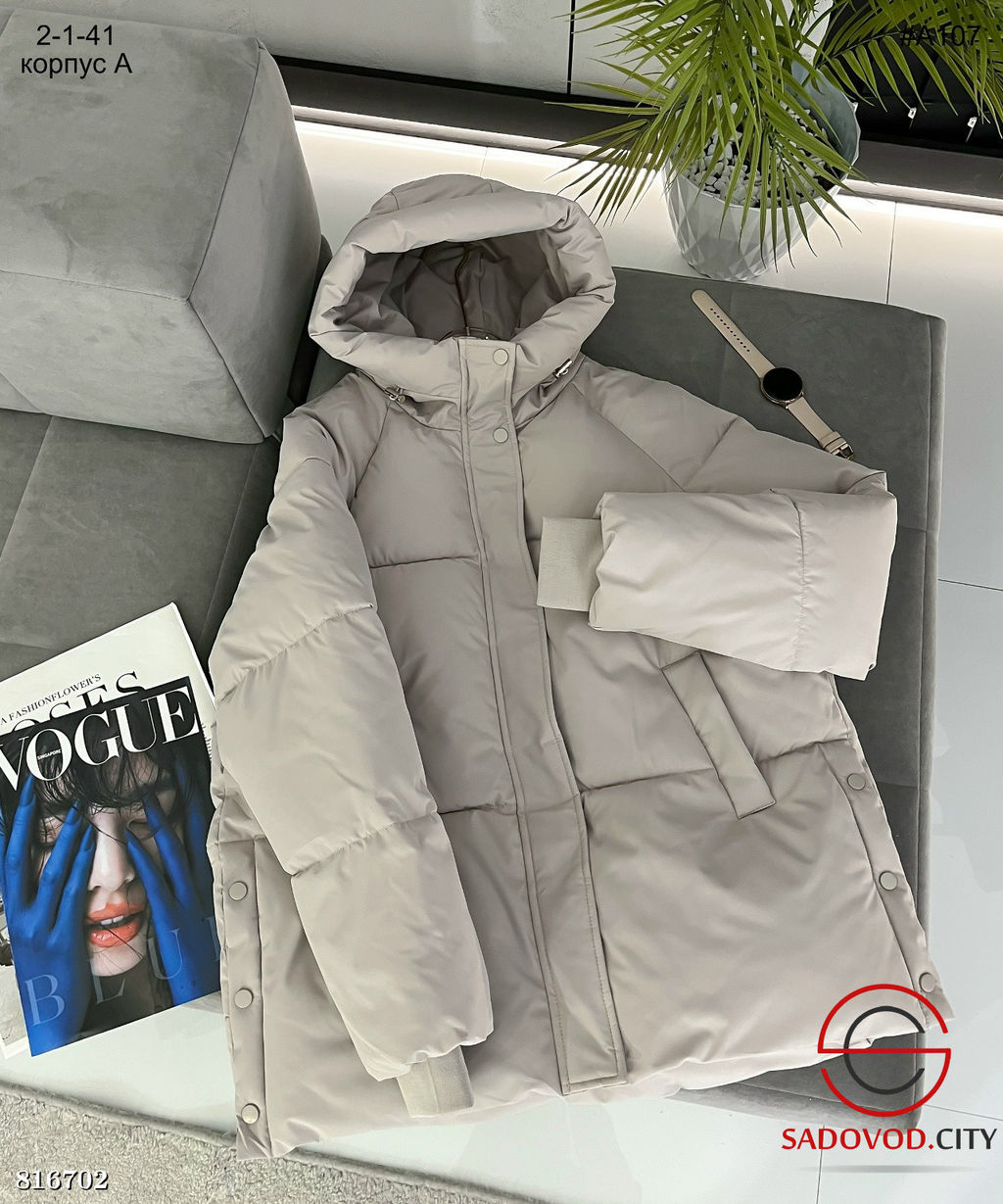 Зимняя женская дутая куртка с капюшоном - Bruno фото 2