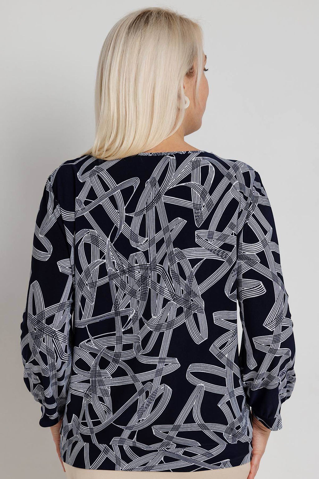 Блузка женская 1986/19/Темно-синий