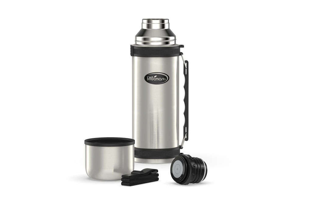 Термос 1,2 л "BIOSTAL" у/г с кноп. ручк. арт. NY-1200-2