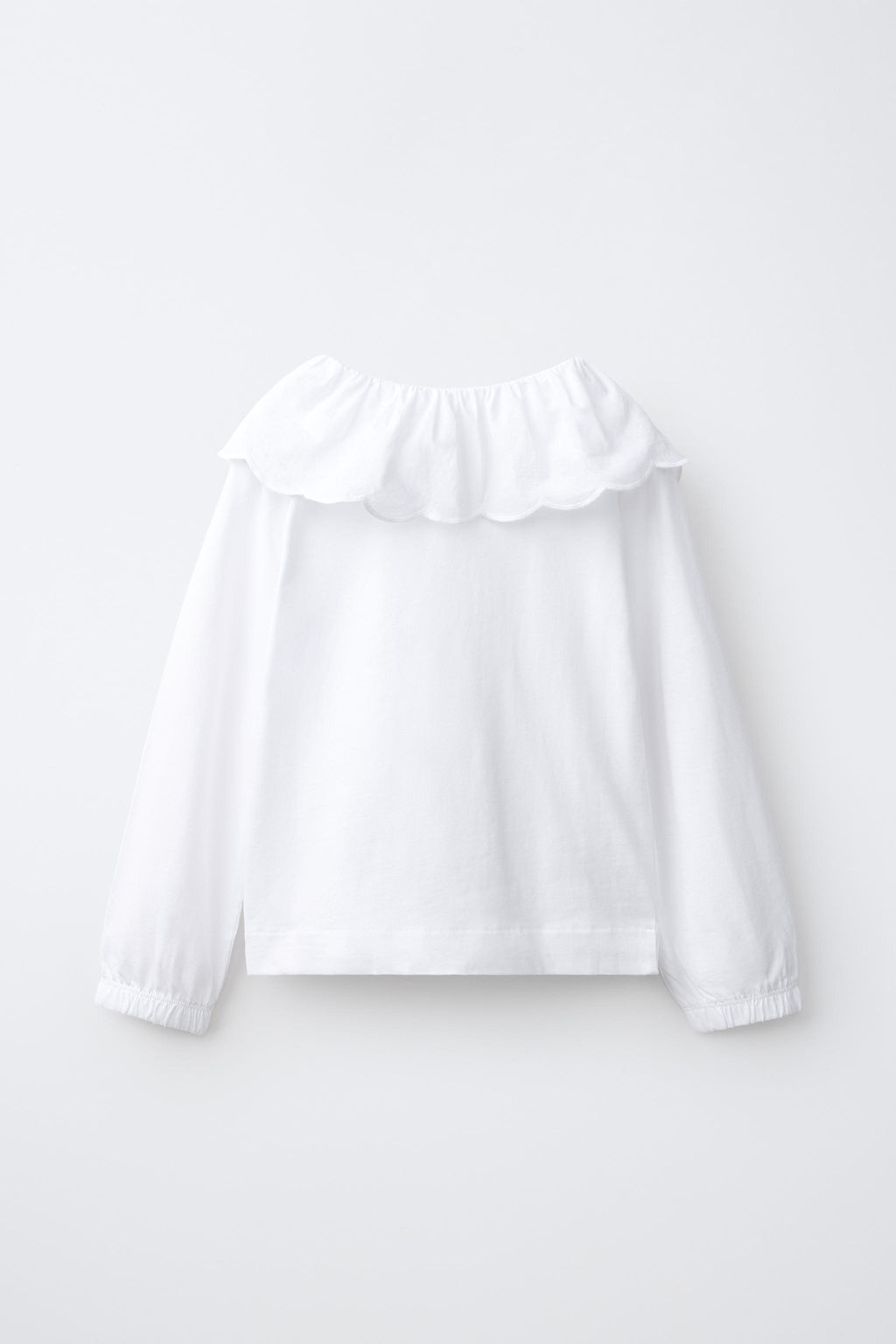 CAMISETA ROM?NTICA CUELLO BOBO / Blanco - Zara фото 3