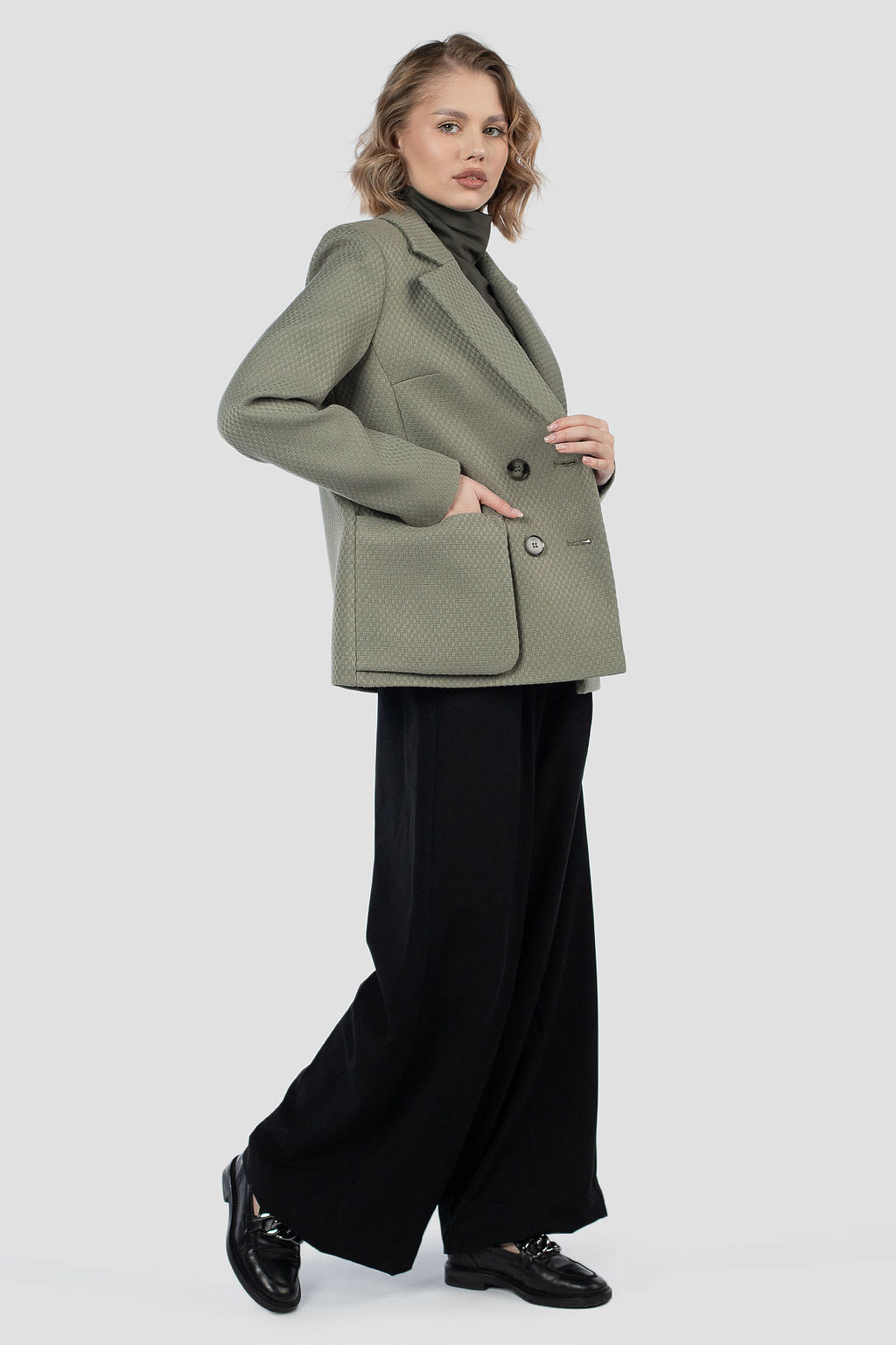 01-12140 Пальто женское демисезонное - El podio фото 4